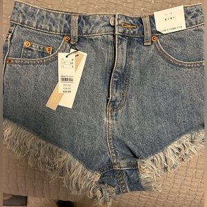 Topshop kiri denim shorts size 4 and 6